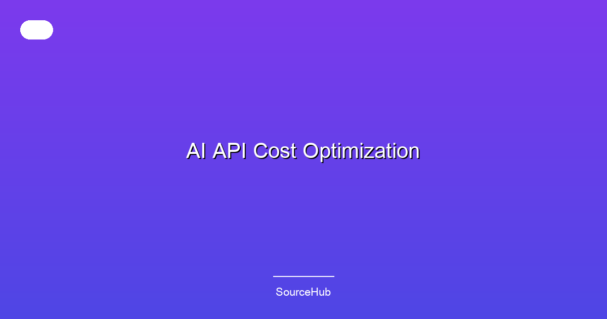 AI API Cost Optimization