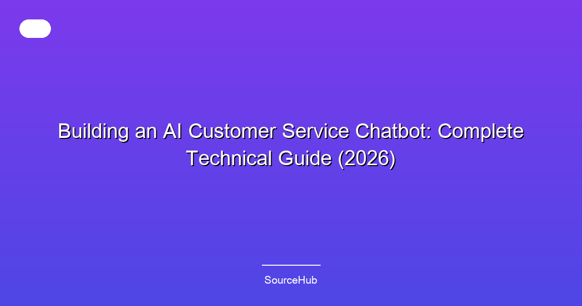 Building an AI Customer Service Chatbot: Complete Technical Guide (2026)