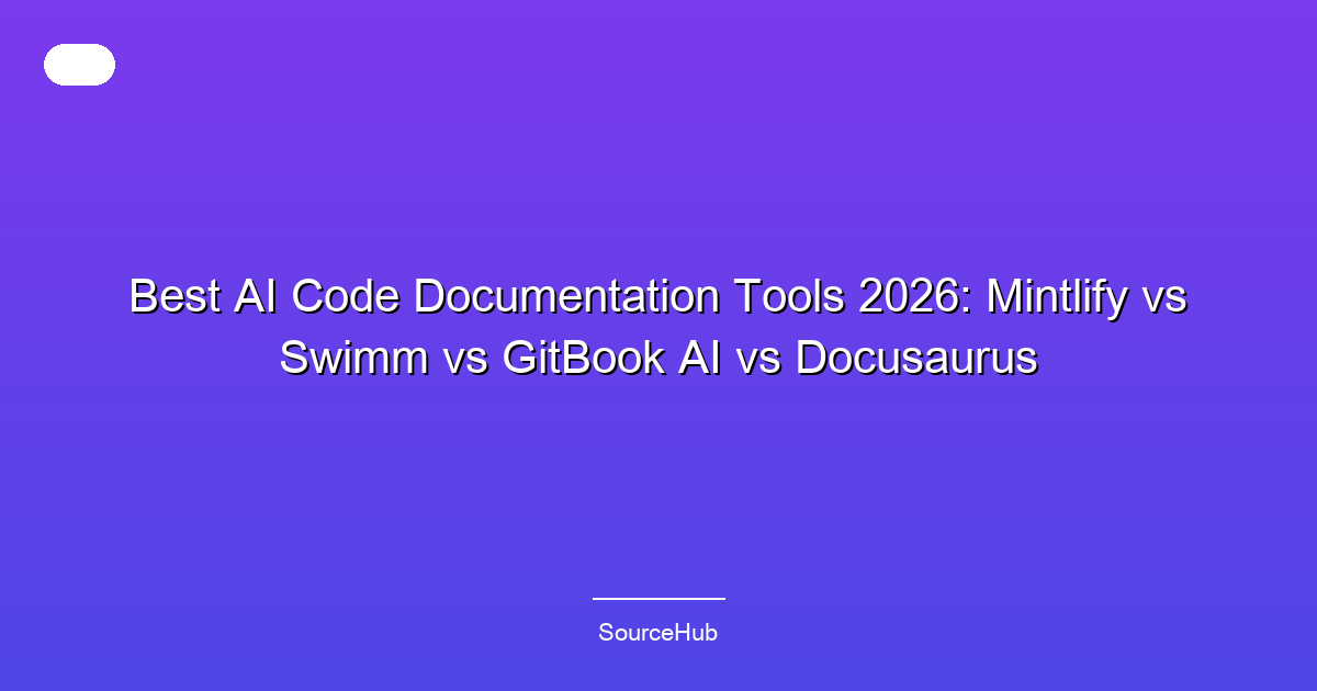 Best AI Code Documentation Tools 2026: Mintlify vs Swimm vs GitBook AI vs Docusaurus