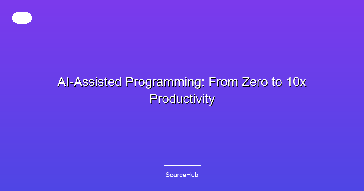 AI-Assisted Programming: From Zero to 10x Productivity