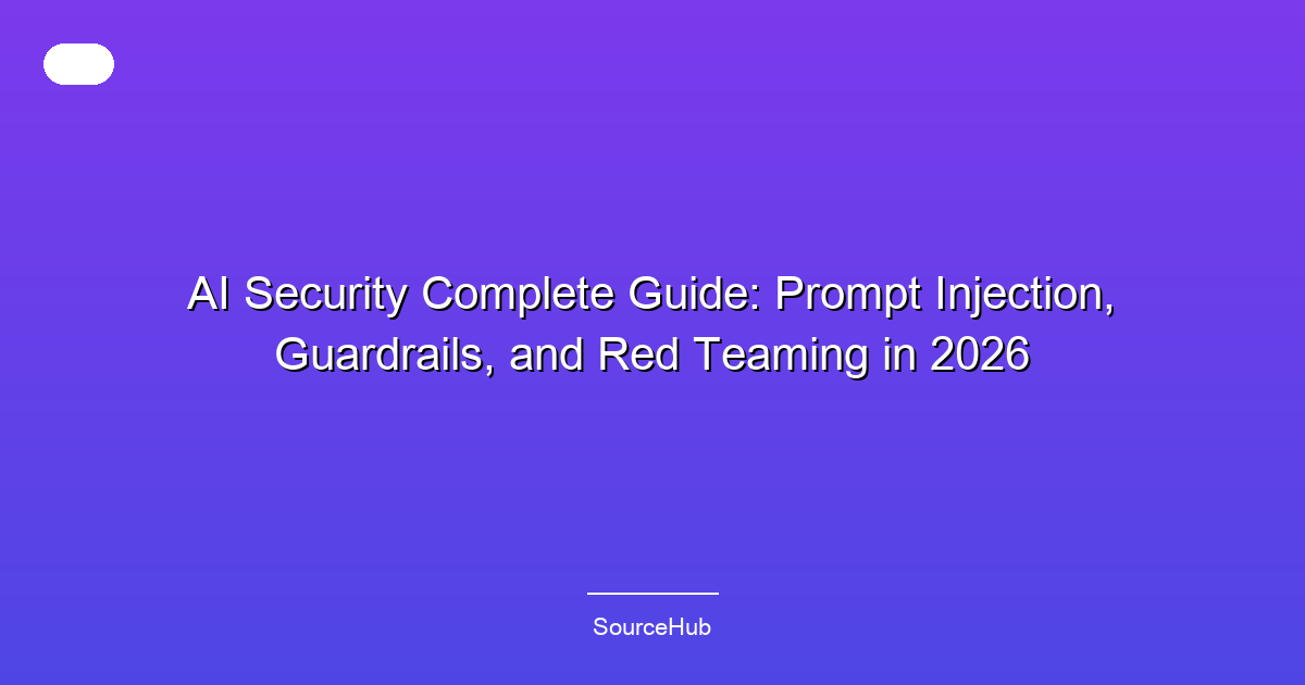 AI Security Complete Guide: Prompt Injection, Guardrails, and Red Teaming in 2026