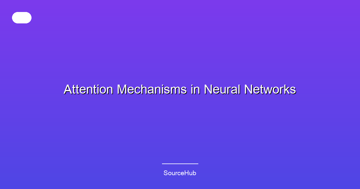 Attention Mechanisms in Neural Networks