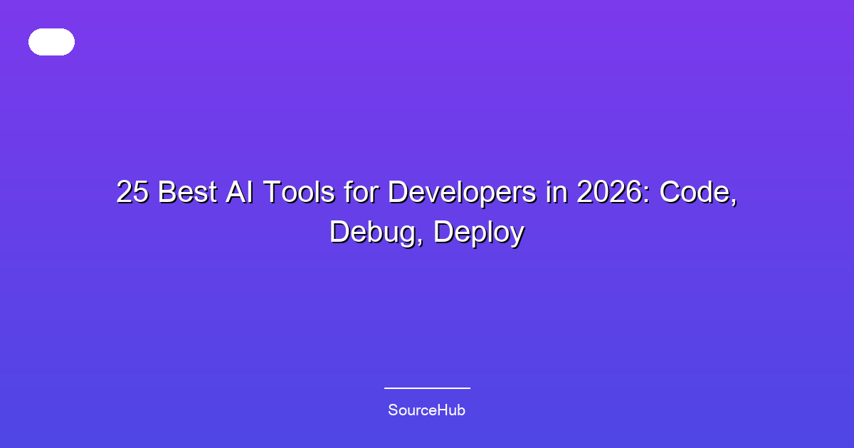 25 Best AI Tools for Developers in 2026: Code, Debug, Deploy