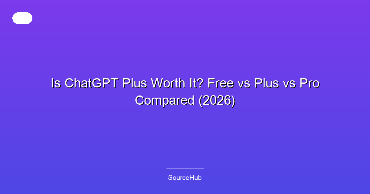 Is ChatGPT Plus Worth It? Free vs Plus vs Pro Compared (2026)