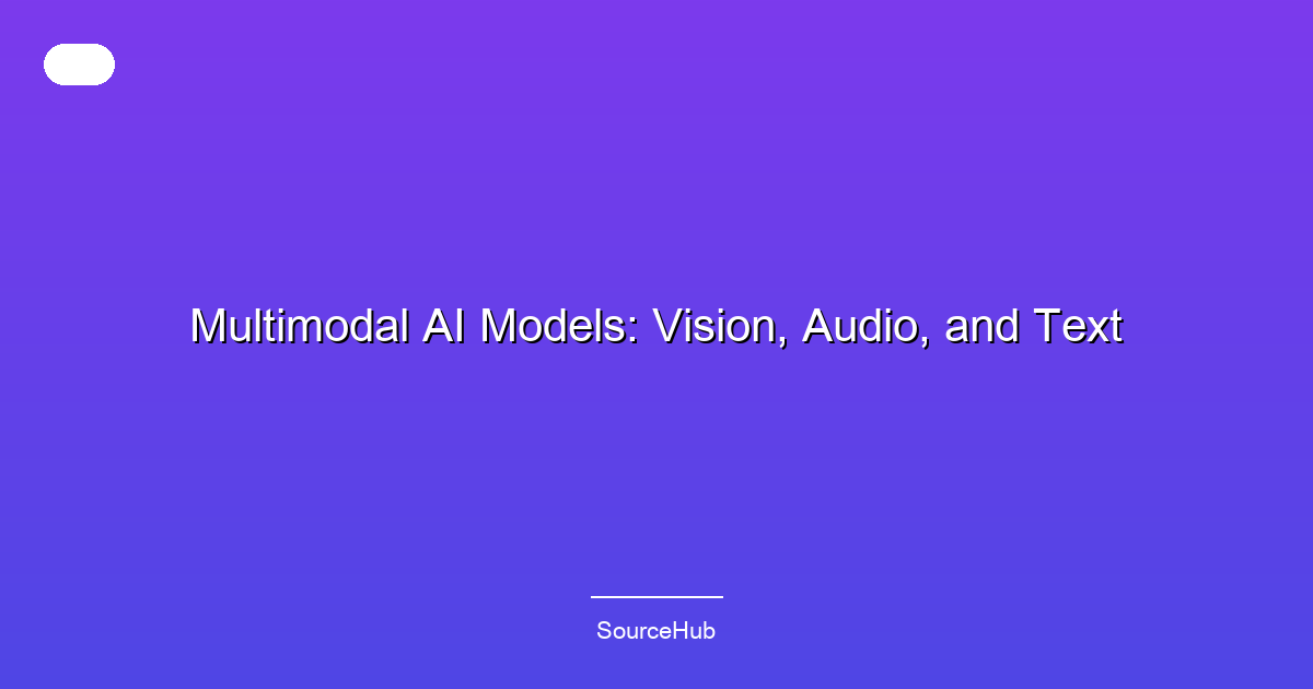 Multimodal AI Models: Vision, Audio, and Text