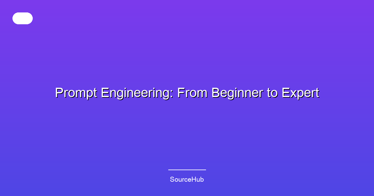 Prompt Engineering: From Beginner to Expert