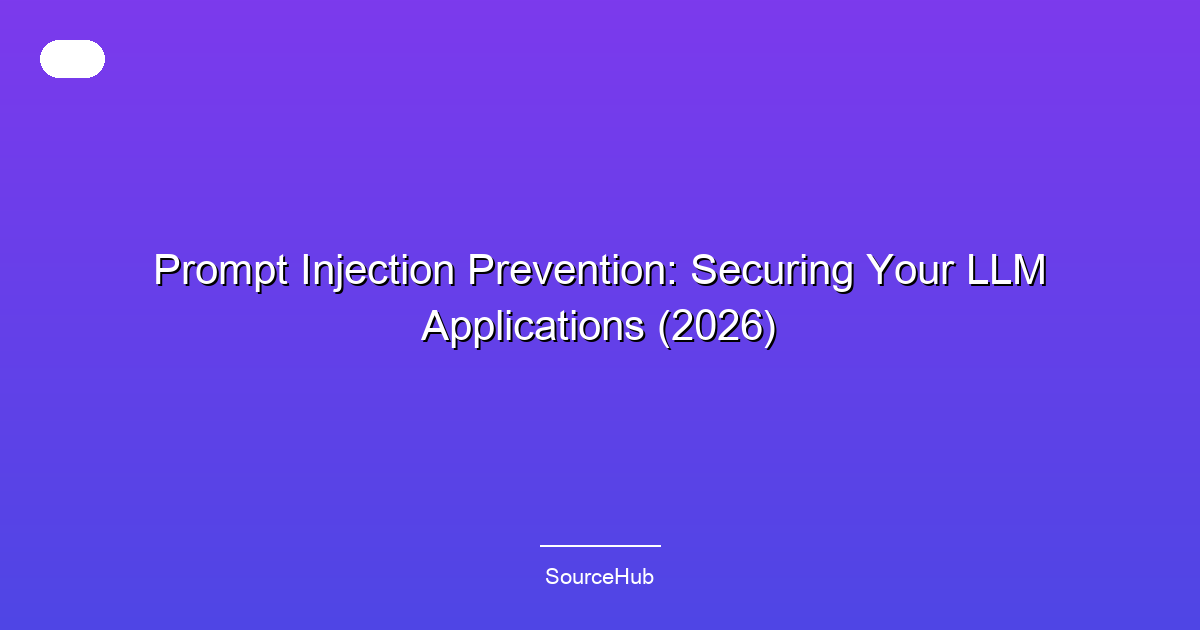 Prompt Injection Prevention: Securing Your LLM Applications (2026)