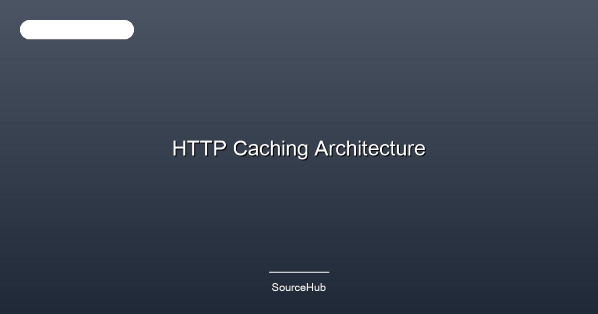 HTTP Caching Architecture