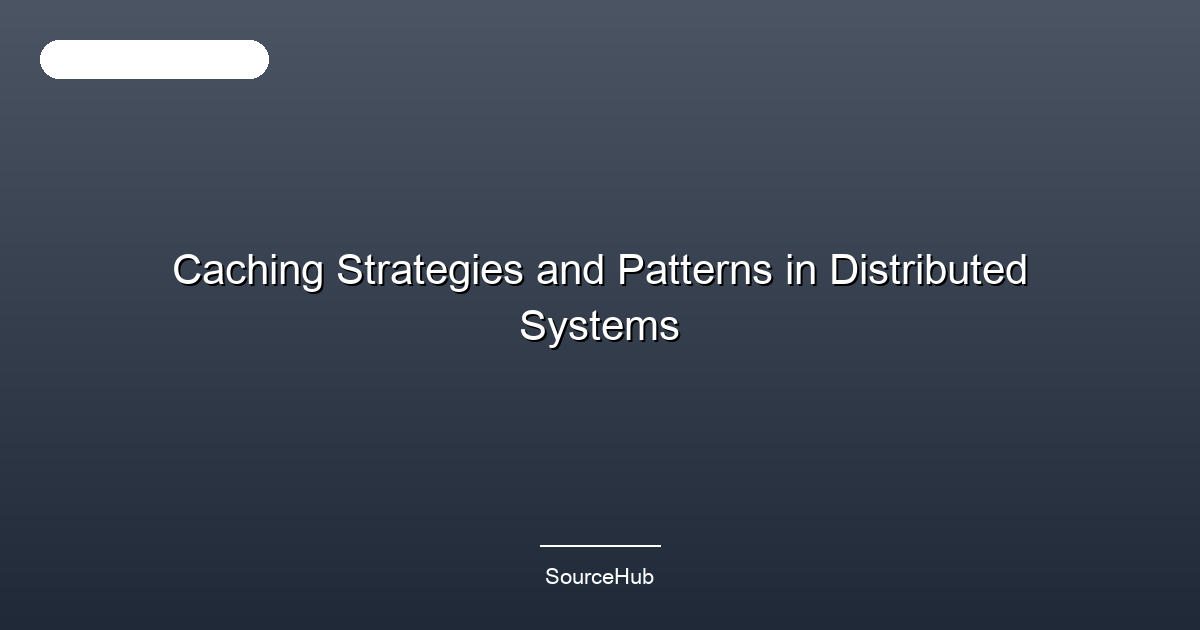 Caching Strategies and Patterns in Distributed Systems