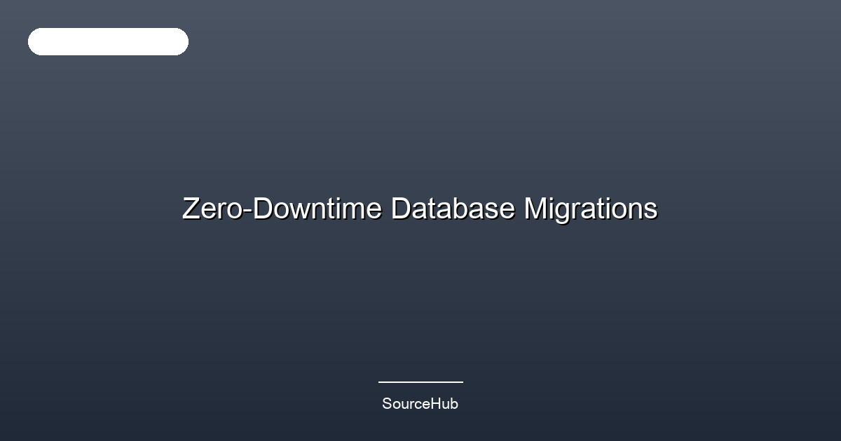 Zero-Downtime Database Migrations