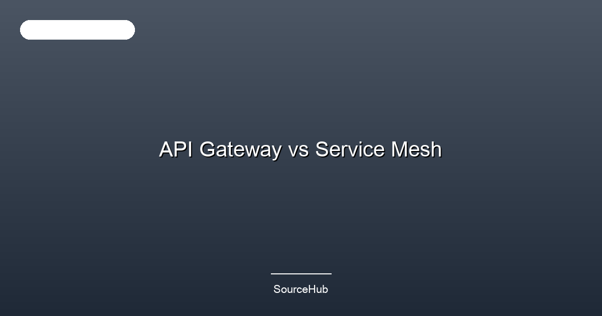 API Gateway vs Service Mesh
