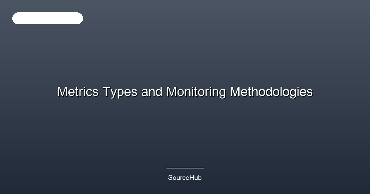 Metrics Types and Monitoring Methodologies