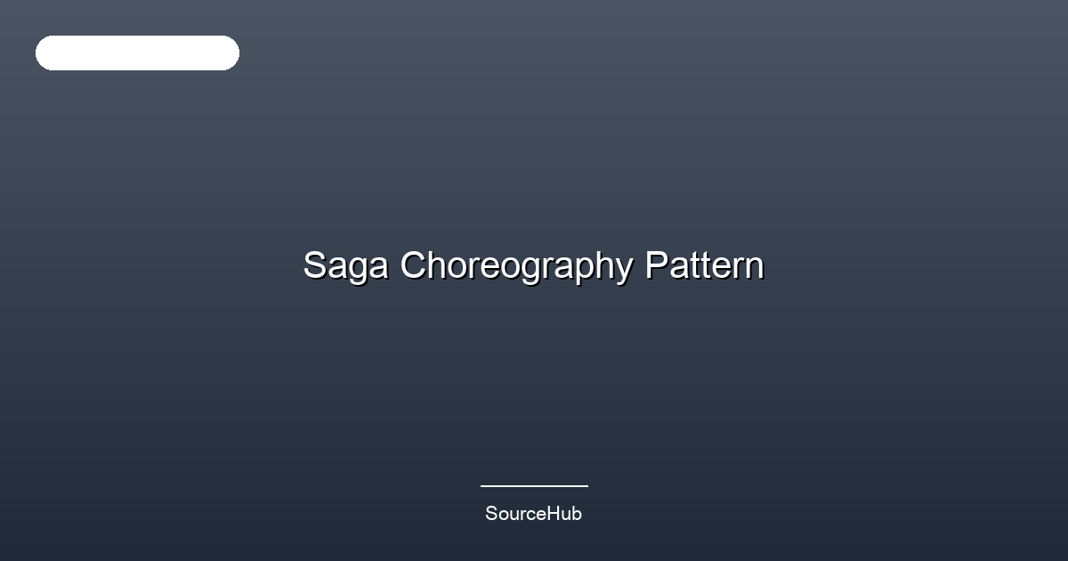 Saga Choreography Pattern