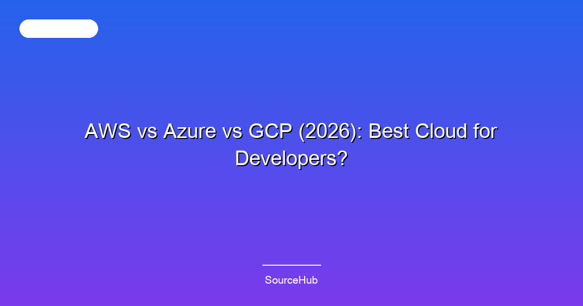 AWS vs Azure vs GCP (2026): Best Cloud for Developers?