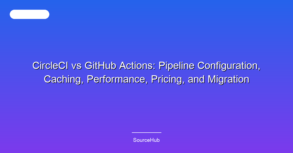 CircleCI vs GitHub Actions: Pipeline Configuration, Caching, Performance, Pricing, and Migration