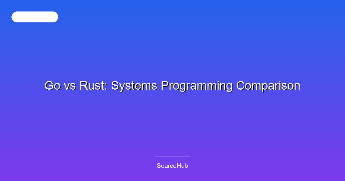 Go vs Rust: Systems Programming Comparison