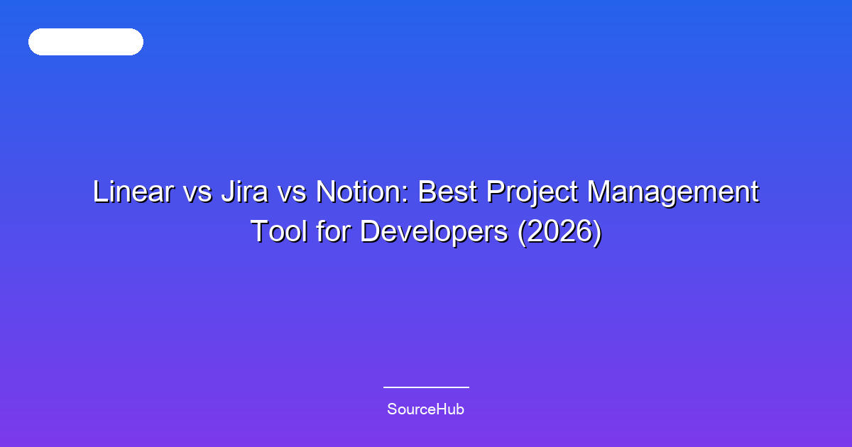 Linear vs Jira vs Notion: Best Project Management Tool for Developers (2026)