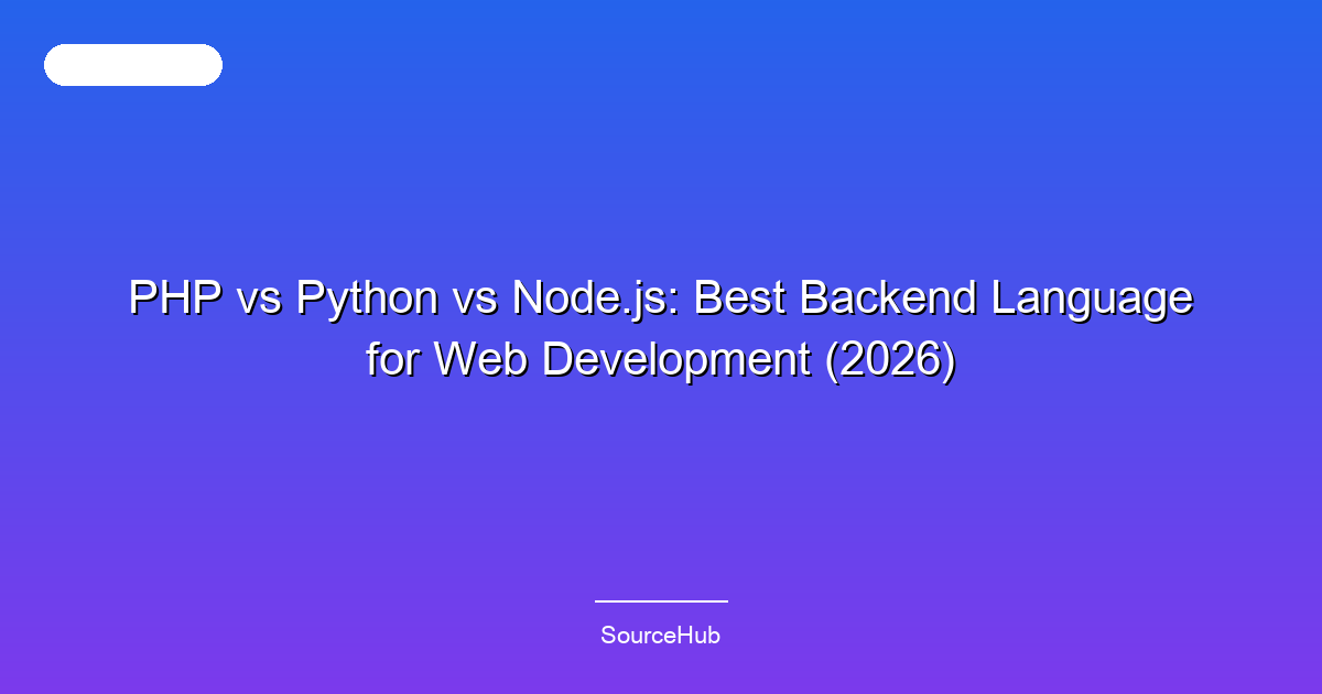 PHP vs Python vs Node.js: Best Backend Language for Web Development (2026)