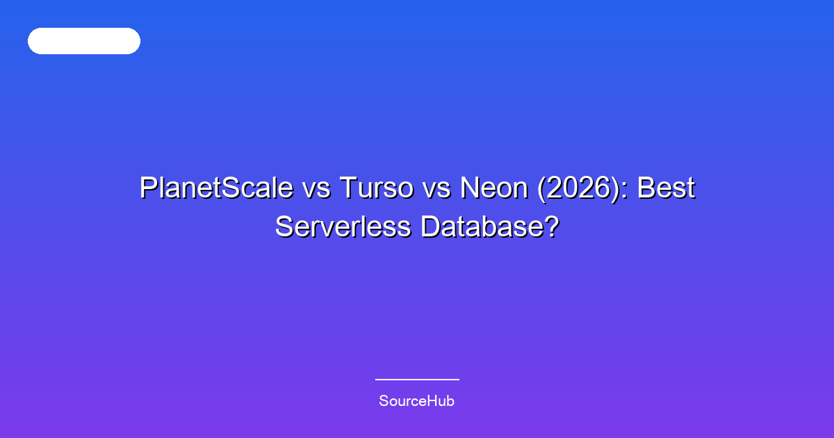 PlanetScale vs Turso vs Neon (2026): Best Serverless Database?