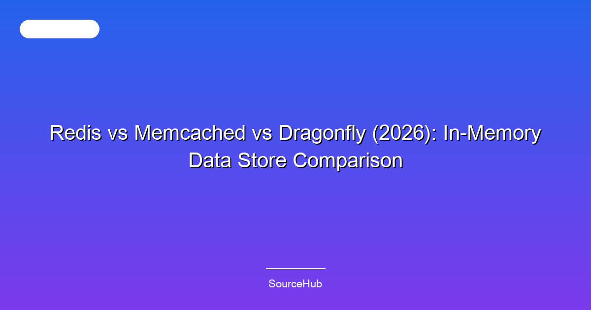 Redis vs Memcached vs Dragonfly (2026): In-Memory Data Store Comparison