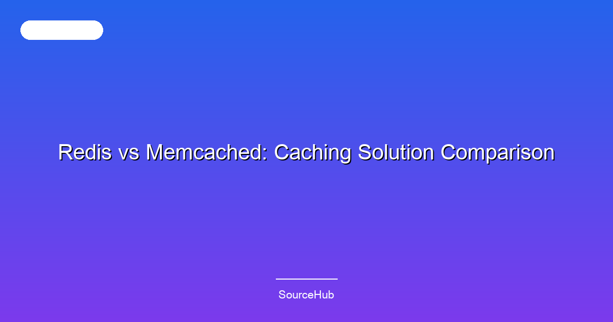 Redis vs Memcached: Caching Solution Comparison