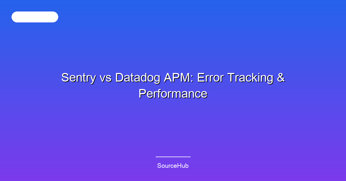 Sentry vs Datadog APM: Error Tracking & Performance