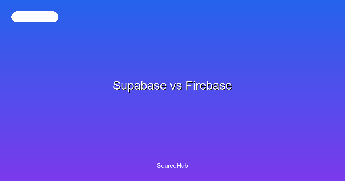 Supabase vs Firebase