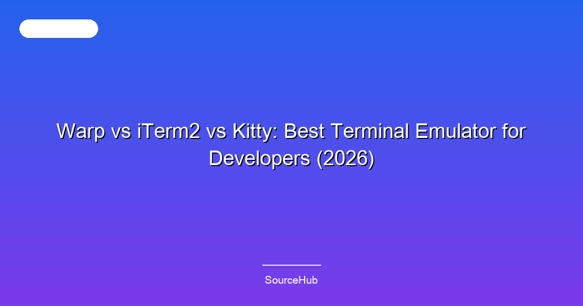 Warp vs iTerm2 vs Kitty: Best Terminal Emulator for Developers (2026)