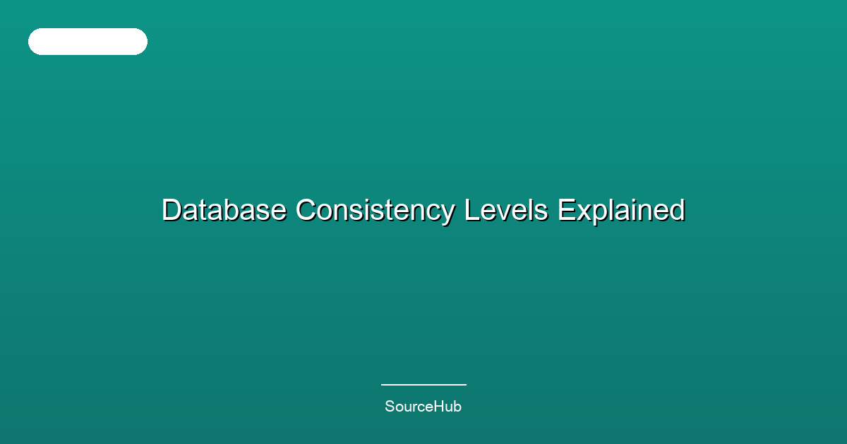 Database Consistency Levels Explained