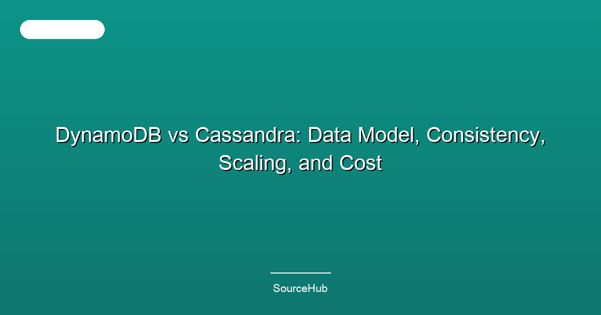 DynamoDB vs Cassandra: Data Model, Consistency, Scaling, and Cost