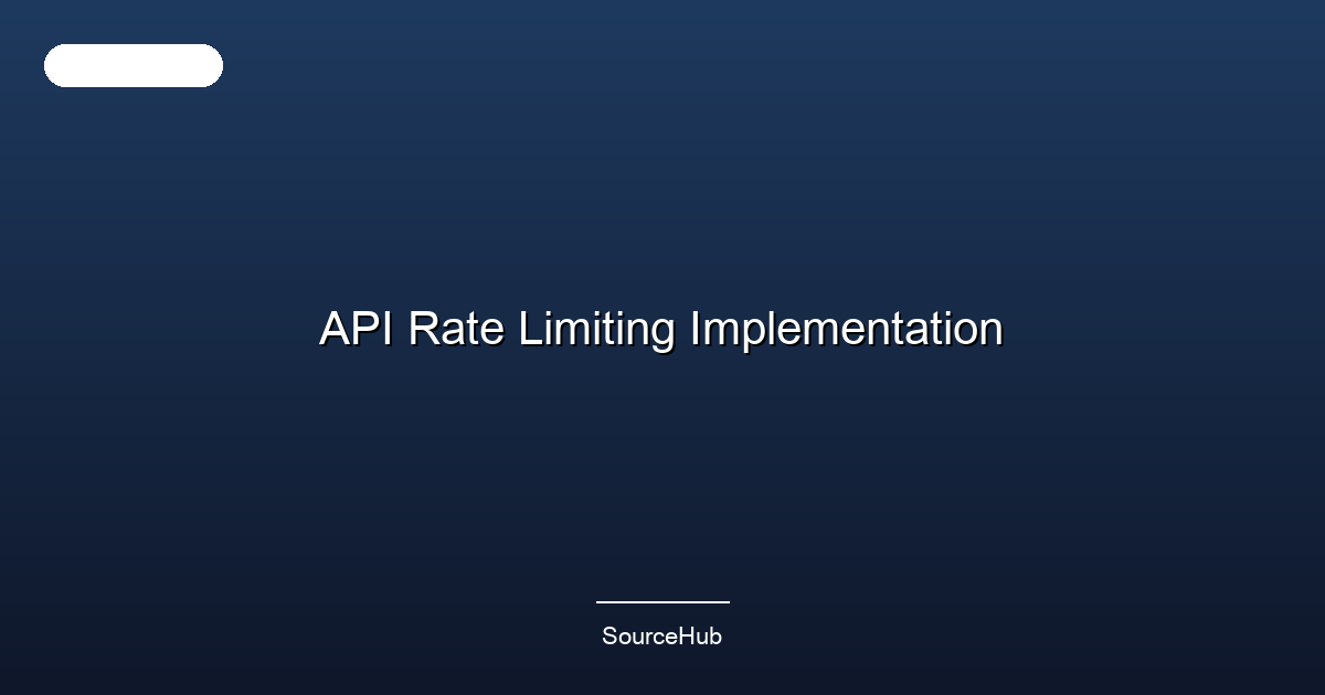 API Rate Limiting Implementation