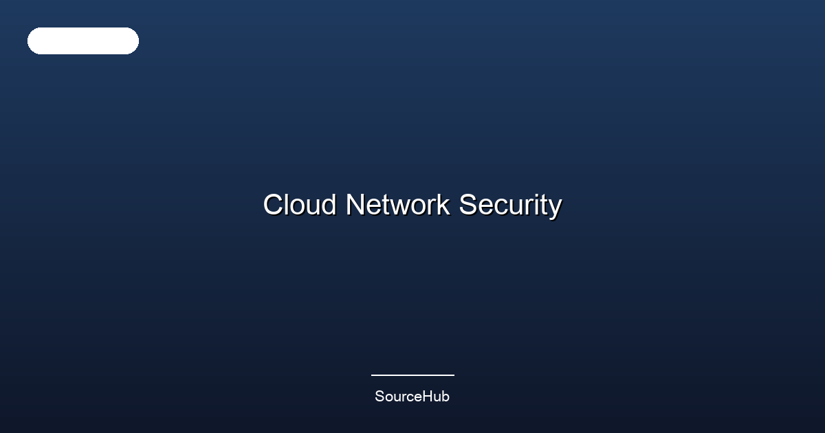 Cloud Network Security