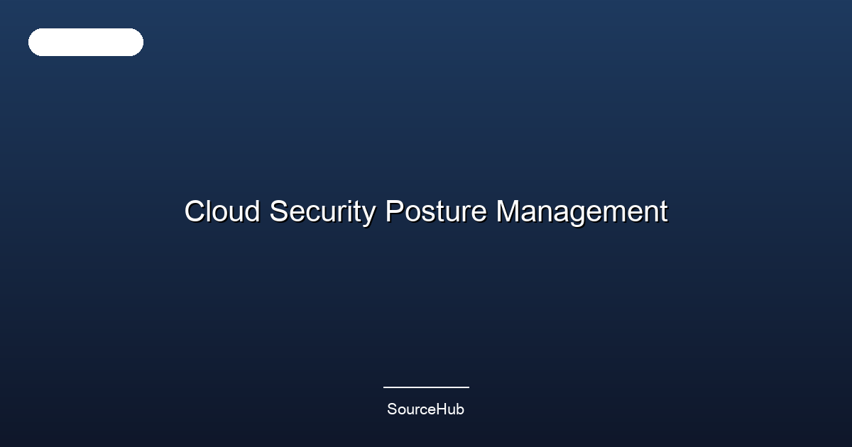 Cloud Security Posture Management