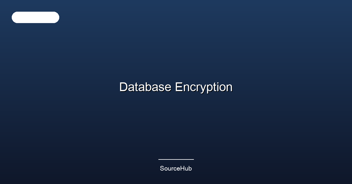 Database Encryption