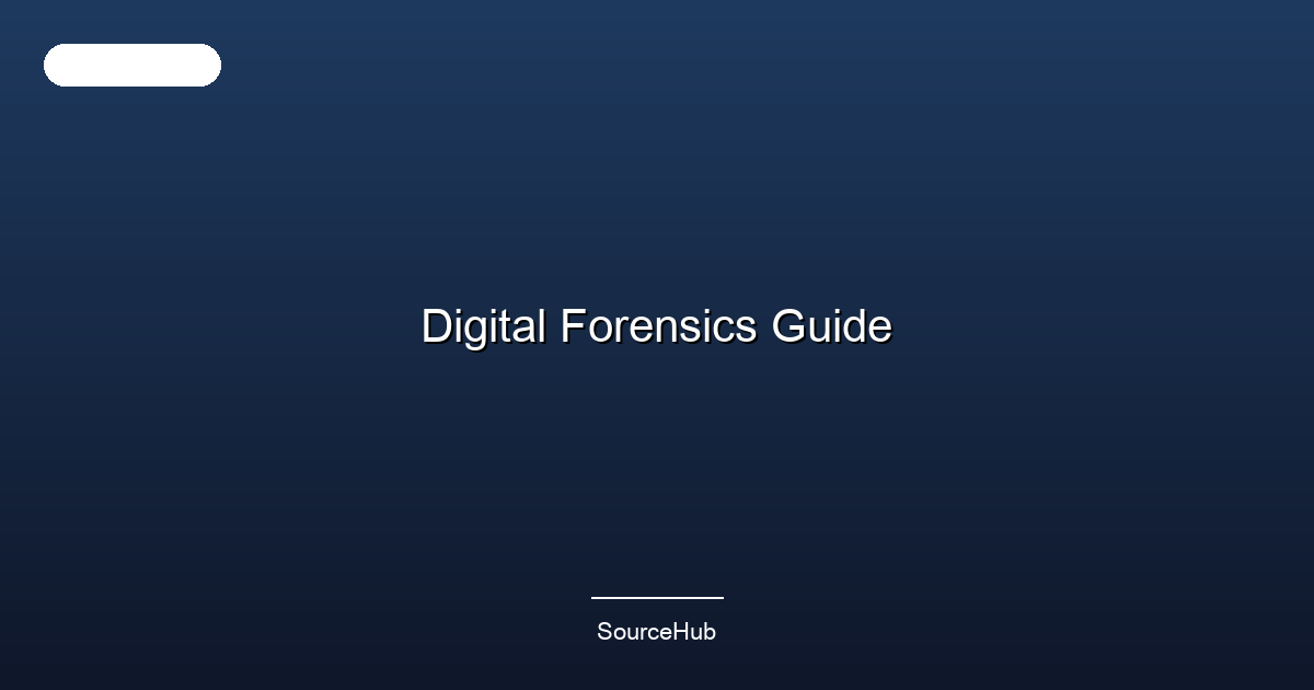 Digital Forensics Guide