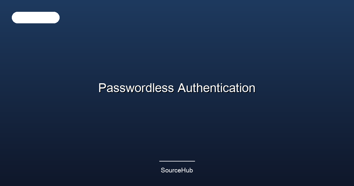 Passwordless Authentication