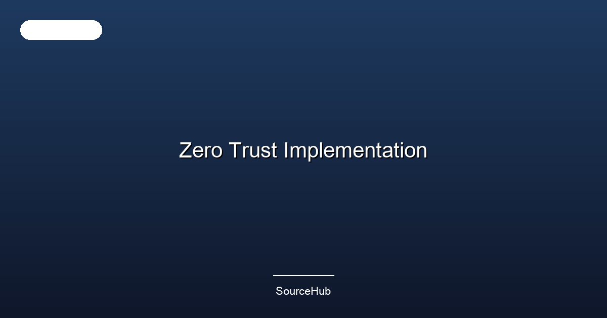 Zero Trust Implementation