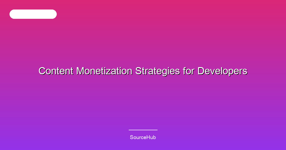 Content Monetization Strategies for Developers