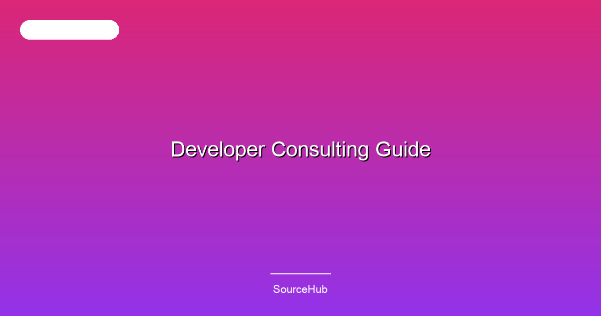 Developer Consulting Guide