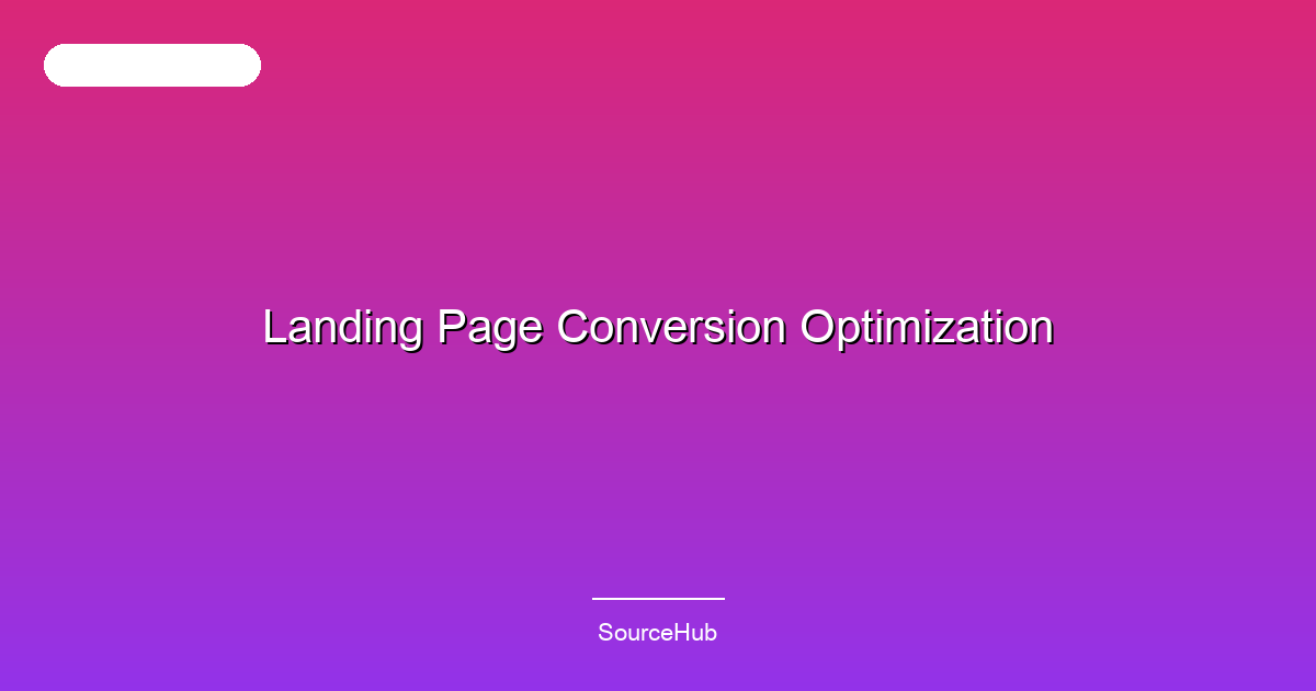 Landing Page Conversion Optimization