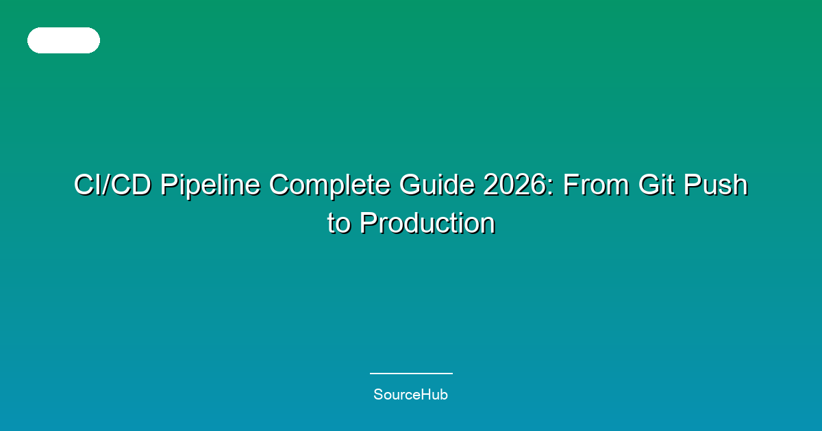 CI/CD Pipeline Complete Guide 2026: From Git Push to Production