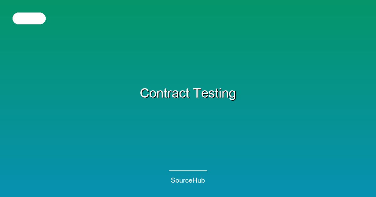 Contract Testing
