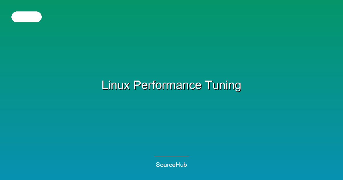 Linux Performance Tuning