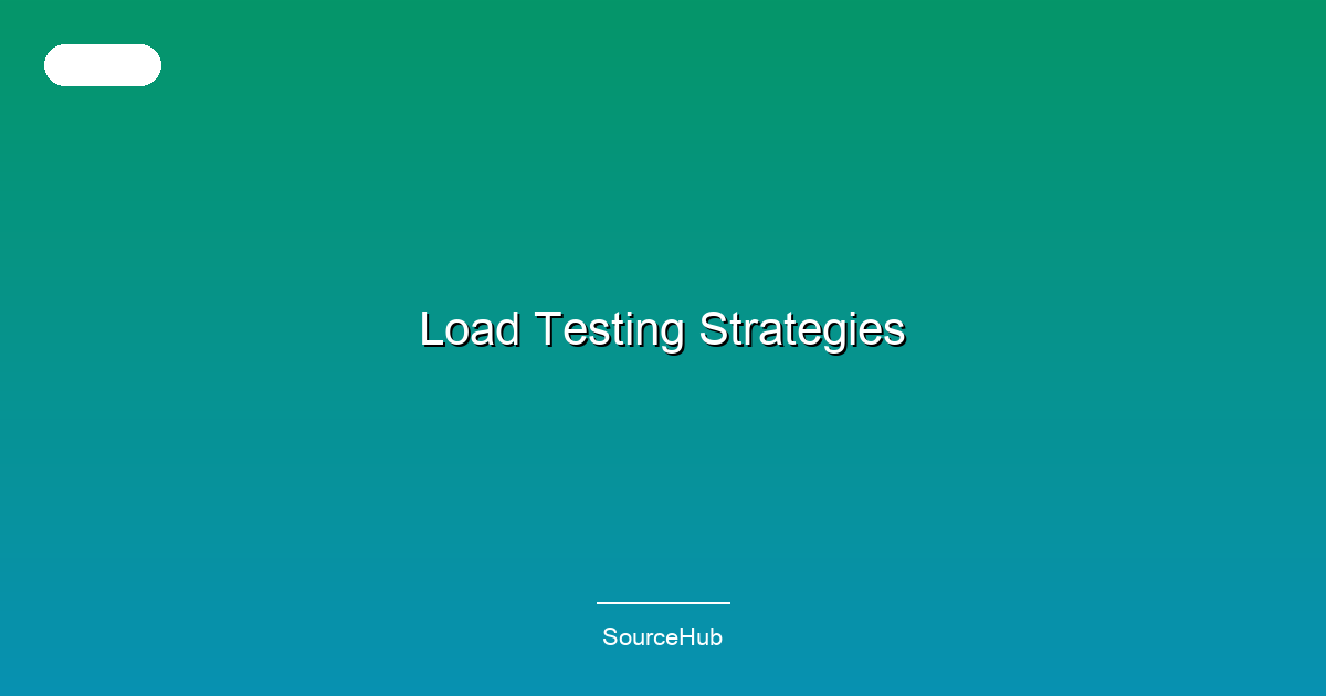 Load Testing Strategies