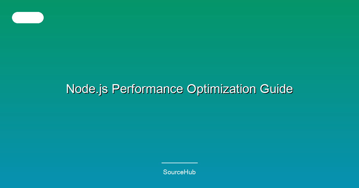 Node.js Performance Optimization Guide
