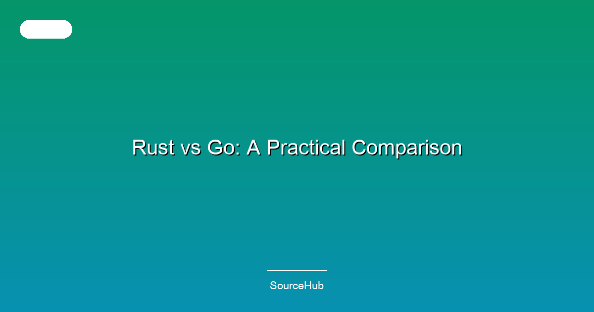 Rust vs Go: A Practical Comparison