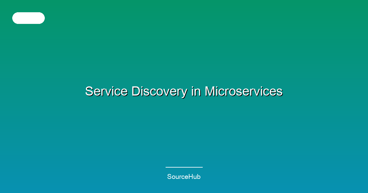Service Discovery in Microservices