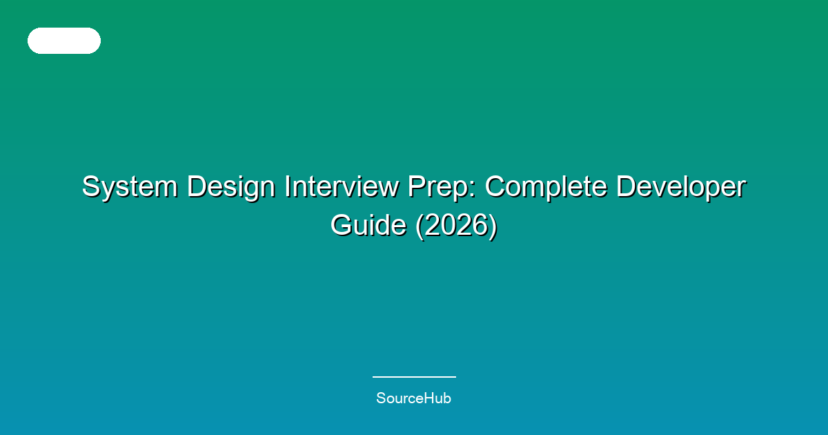 System Design Interview Prep: Complete Developer Guide (2026)