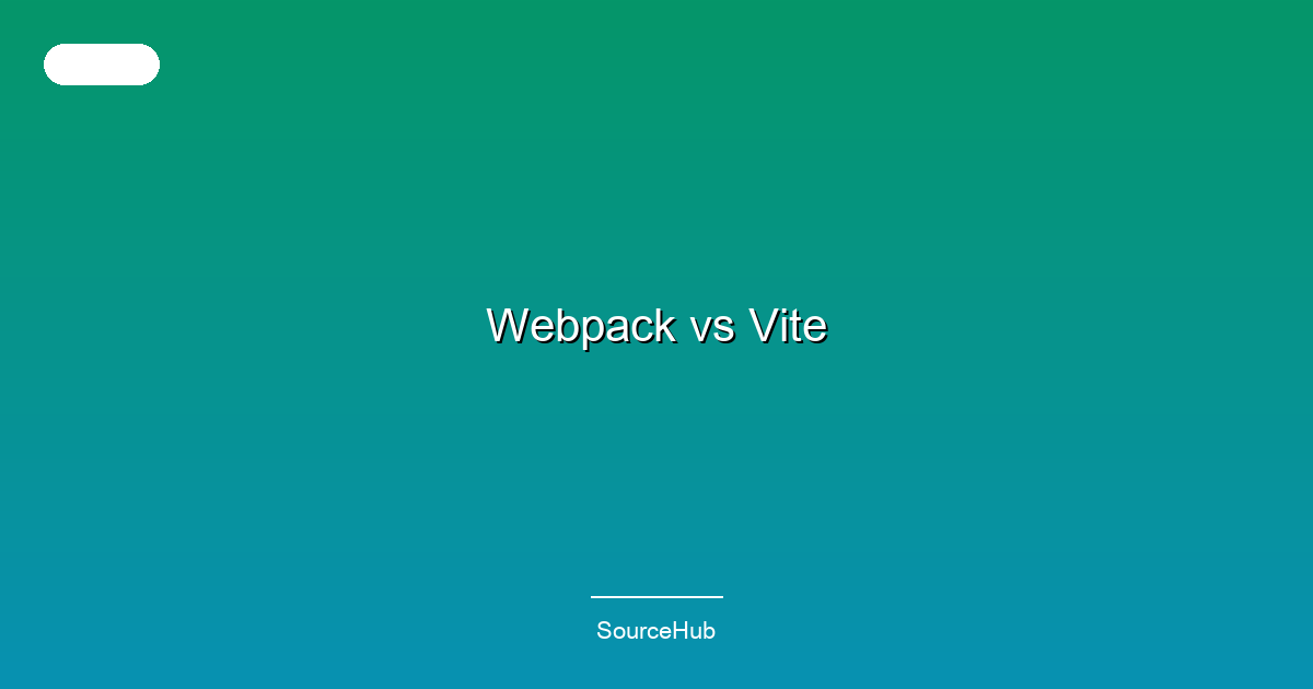 Webpack vs Vite
