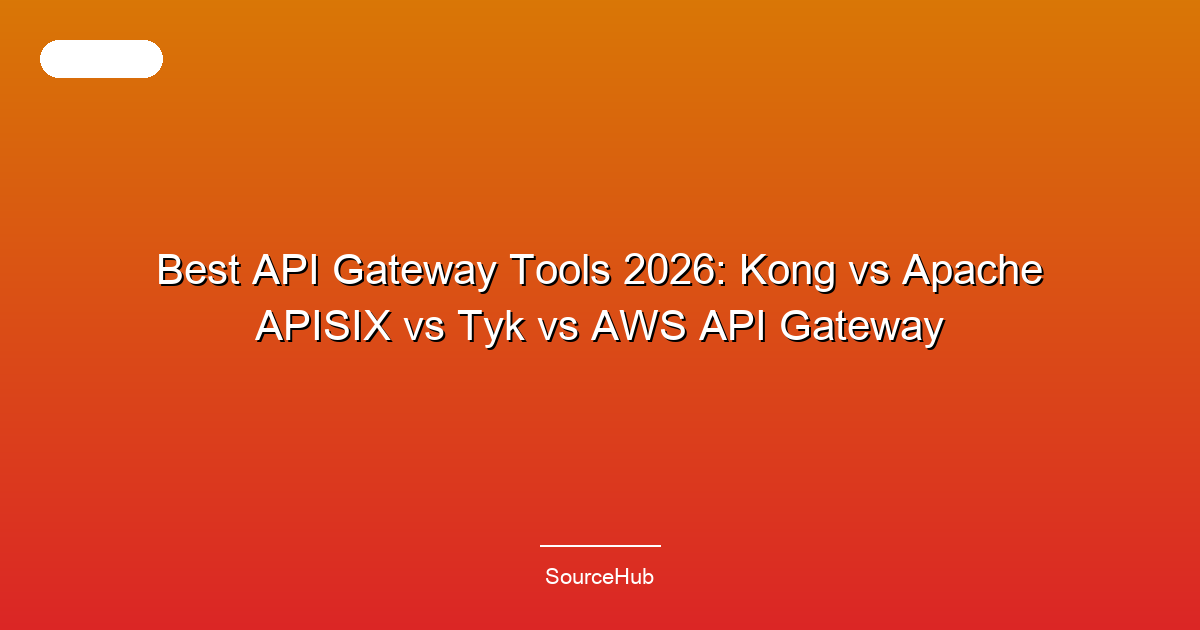 Best API Gateway Tools 2026: Kong vs Apache APISIX vs Tyk vs AWS API Gateway